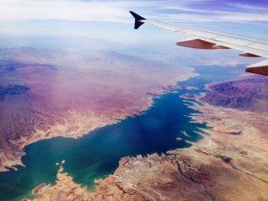 Colorado River viewed from a plane